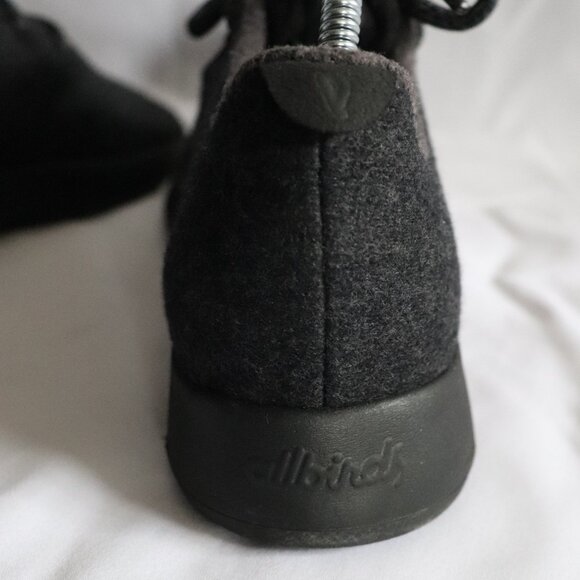 All Birds Merino Wool Korea Classic Black Lace Up W7 Washable Runner Shoes - Picture 7 of 10